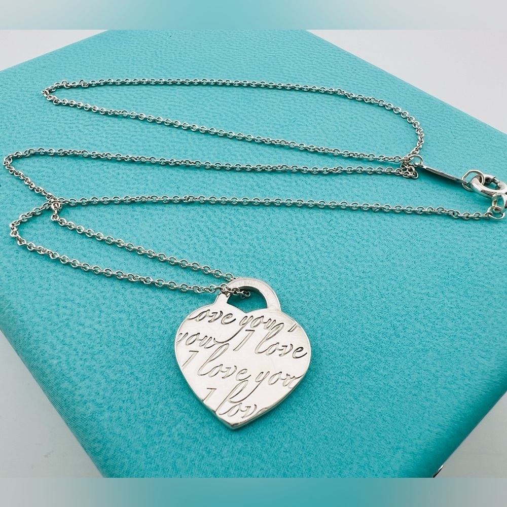 Tiffany I Love You Heart Necklace